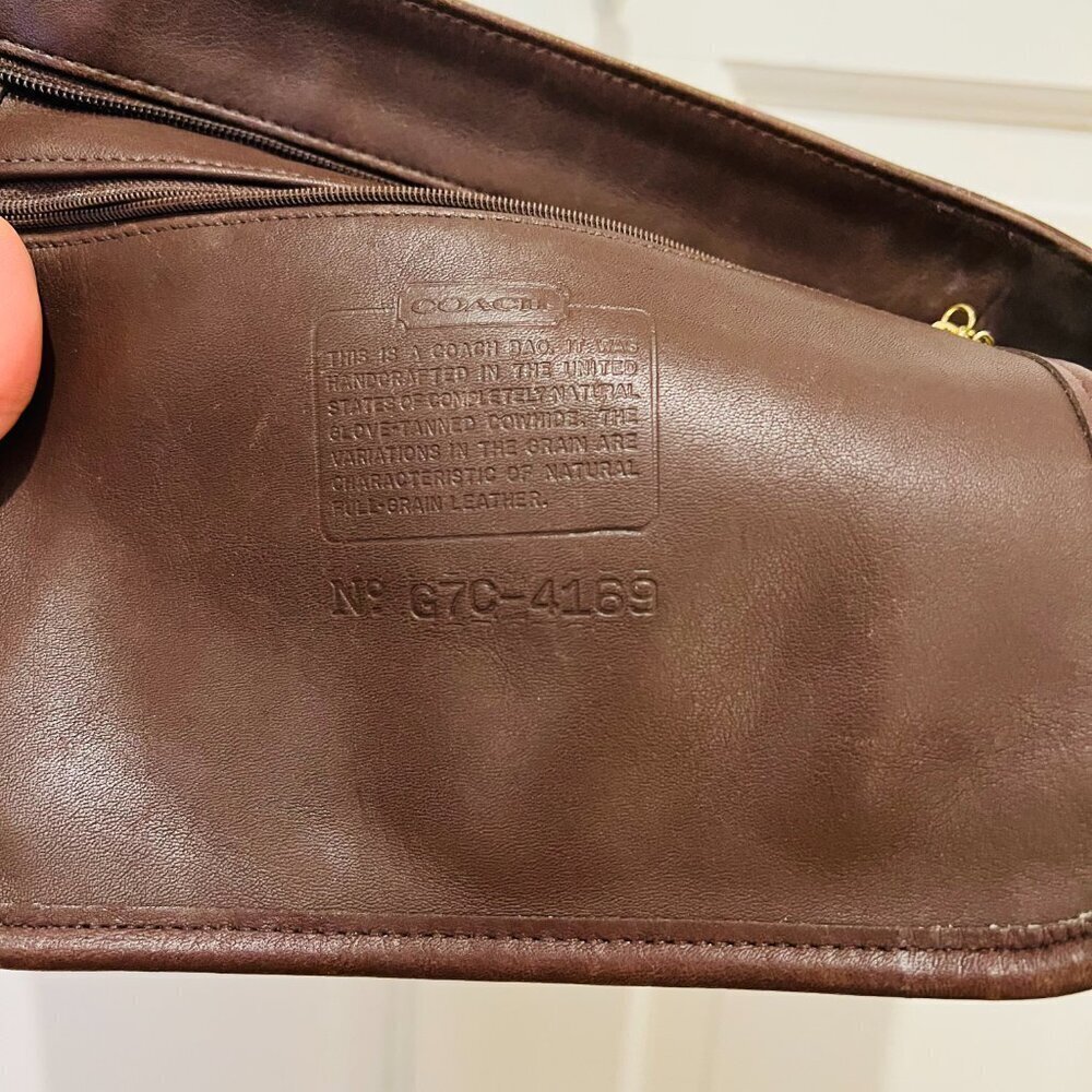 Vintage Coach Erickson Caramel Tan Bag -4169 MADE IN USA - Picture 5 of 16